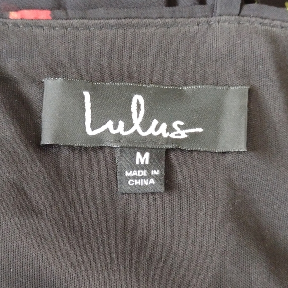 Lulu's black midi pleated floral dress - Picture 7 of 8